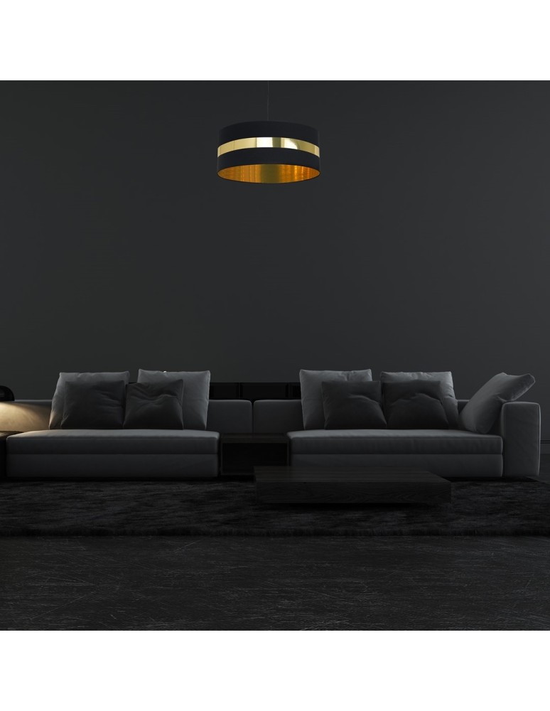 Milagro Lampa wisząca PALMIRA BLACK / GOLD 1xE27 60W MLP6318