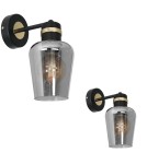 Milagro Kinkiet RICHMOND BLACK / GOLD 1xE27 MLP6536