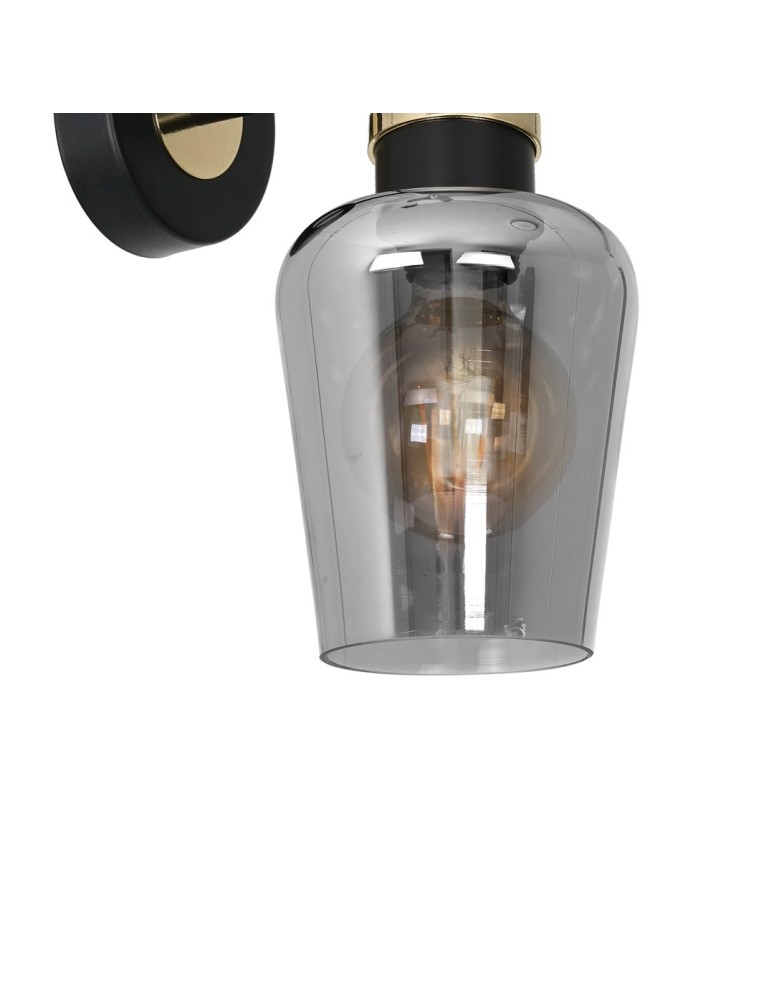 Milagro Kinkiet RICHMOND BLACK / GOLD 1xE27 MLP6536