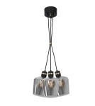 Milagro Lampa wisząca RICHMOND BLACK / GOLD 3xE27  Supeł MLP65400