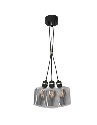 Milagro RICHMOND BLACK / GOLD 3xE27 Suffolk pendant lamp MLP65400 - product 2