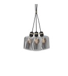 Milagro Lampa wisząca RICHMOND BLACK / GOLD 3xE27  Supeł MLP65400