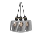 Milagro Lampa wisząca RICHMOND BLACK / GOLD 3xE27  Supeł MLP65400