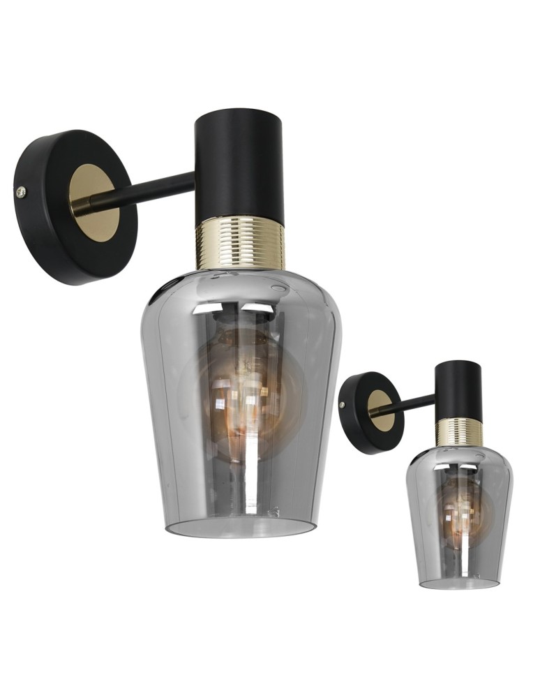 Wall lamps - Milagro Wall lamp ROMA BLACK 1xE27 MLP6483 - product kolory-swiatla.pl 1