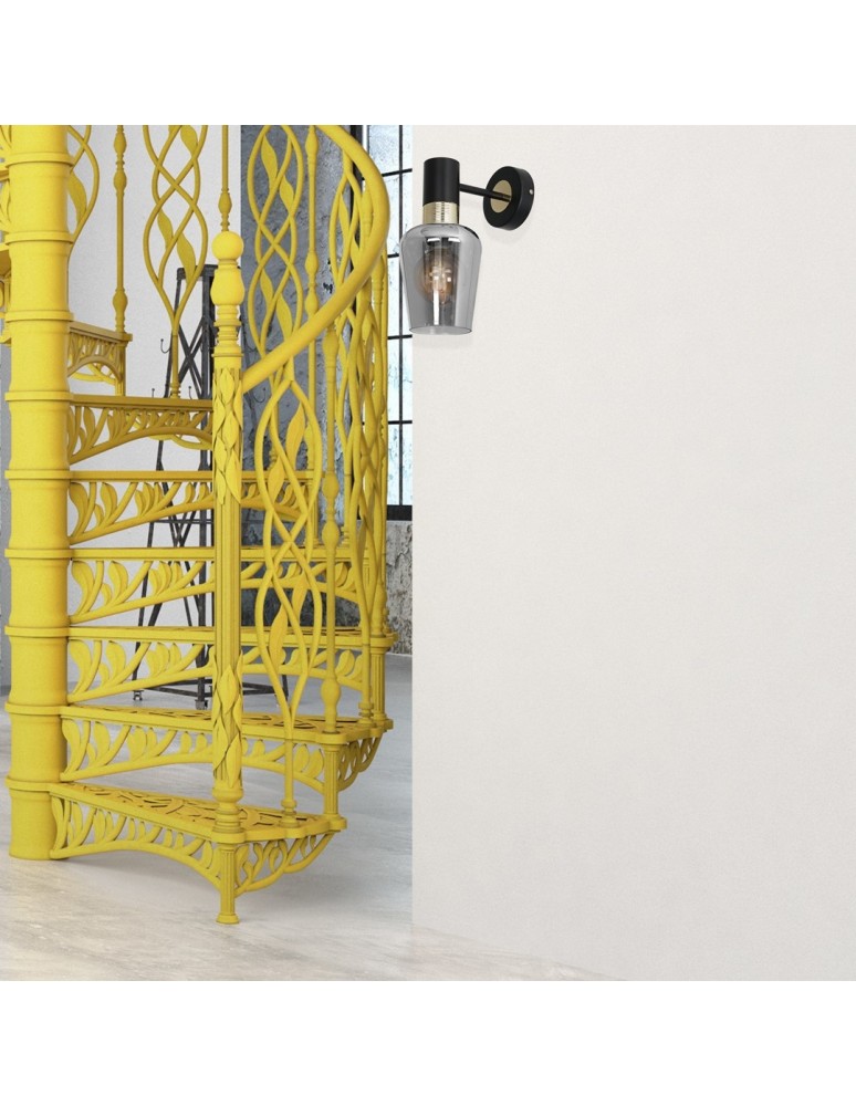 Wall lamps - Milagro Wall lamp ROMA BLACK 1xE27 MLP6483 - product kolory-swiatla.pl 5