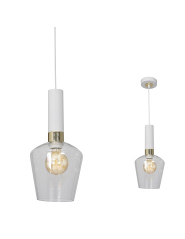 Milagro ROMA WHITE 1xE27 pendant lamp MLP6487