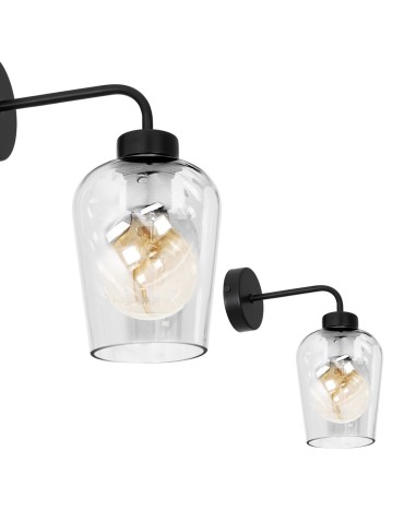 Milagro Wall lamp SANTIAGO CLEAR 1xE27 MLP6599