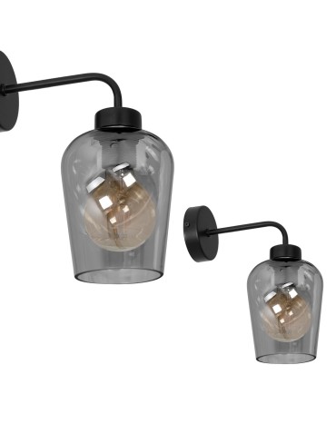 Milagro Kinkiet SANTIAGO SMOKED 1xE27 MLP6600