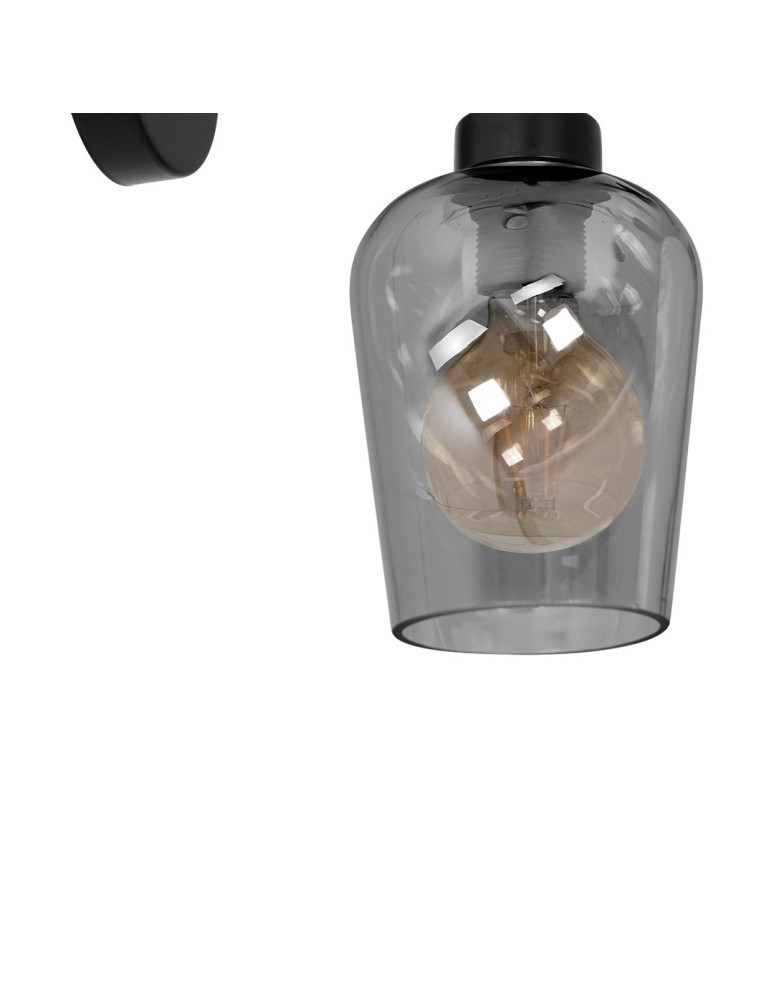 Milagro Kinkiet SANTIAGO SMOKED 1xE27 MLP6600