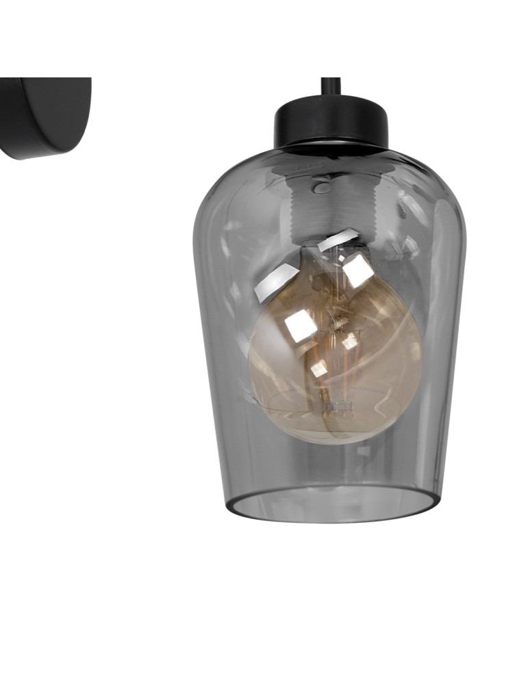 Milagro Kinkiet SANTIAGO SMOKED 1xE27 MLP6600