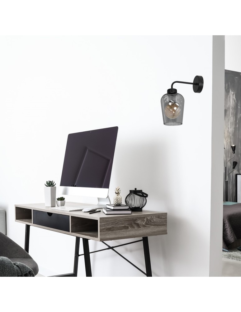 Milagro Kinkiet SANTIAGO SMOKED 1xE27 MLP6600