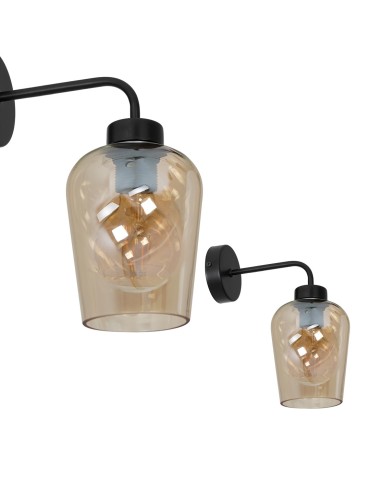 Milagro Wall lamp SANTIAGO AMBER 1xE27 MLP6601