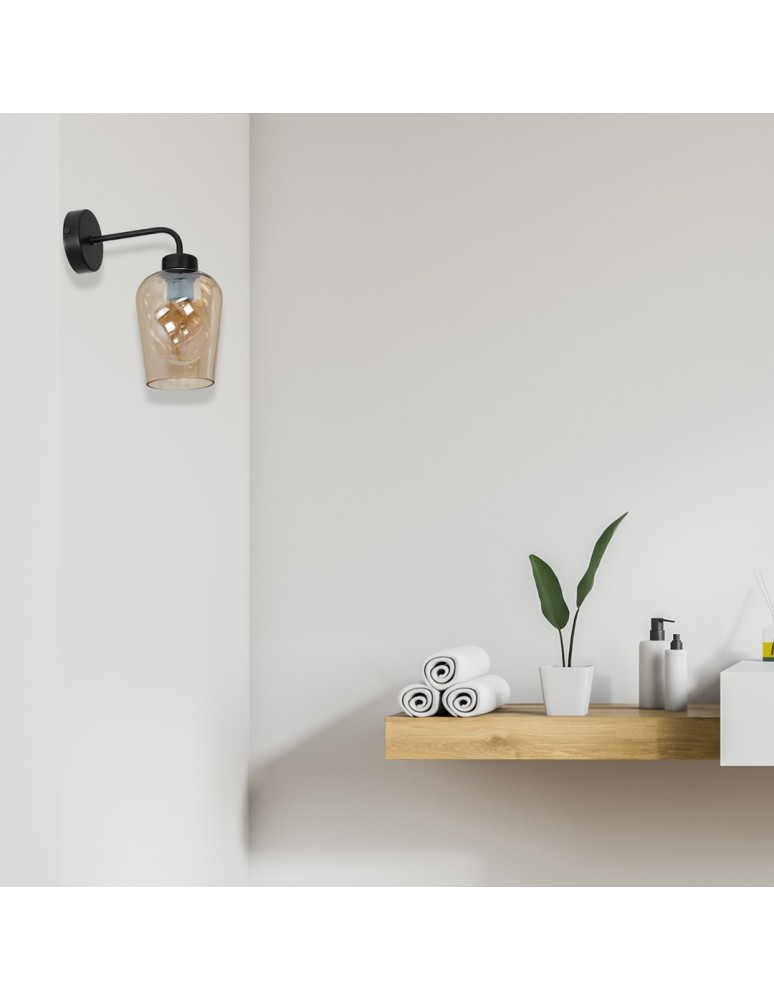 Milagro Kinkiet SANTIAGO AMBER 1xE27 MLP6601 Milagro Kinkiet SANTIAGO AMBER 1xE27 MLP6601