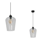 Pendant lamps - Milagro SANTIAGO CLEAR 1xE27 pendant lamp MLP6605 - product 1
