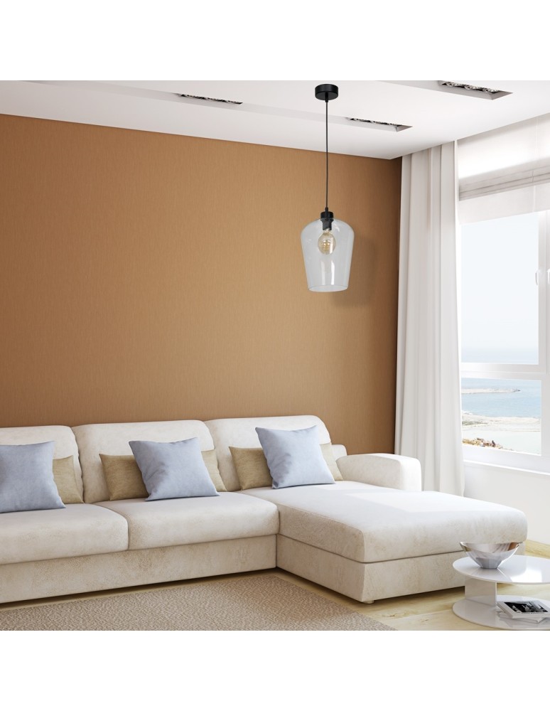Pendant lamps - Milagro SANTIAGO CLEAR 1xE27 pendant lamp MLP6605 - product kolory-swiatla.pl 5