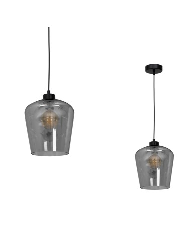 Milagro Lampa wisząca SANTIAGO SMOKED 1xE27 MLP6606