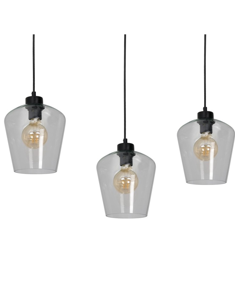 Milagro Lampa wisząca SANTIAGO CLEAR 3xE27 MLP6608