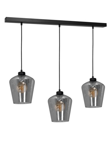 Milagro Lampa wisząca SANTIAGO SMOKED 3xE27 MLP6609 - produkt 2