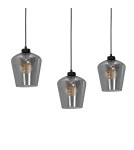 Milagro Lampa wisząca SANTIAGO SMOKED 3xE27 MLP6609