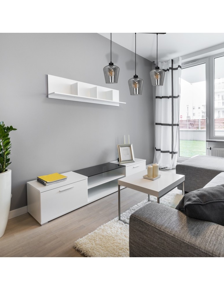 Pendant lamps - Milagro SANTIAGO SMOKED 3xE27 pendant lamp MLP6609 - product kolory-swiatla.pl 5