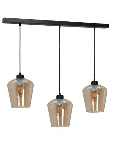 Milagro SANTIAGO AMBER 3xE27 pendant lamp MLP6610 - product 2
