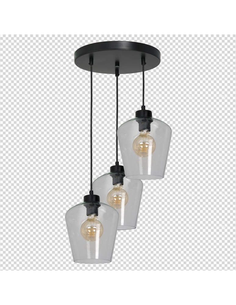 Milagro Lampa wisząca SANTIAGO CLEAR 3xE27 MLP6611