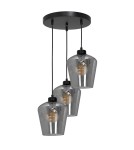 Milagro Lampa wisząca SANTIAGO SMOKED 3xE27 MLP6612