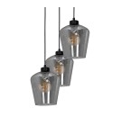Milagro Lampa wisząca SANTIAGO SMOKED 3xE27 MLP6612