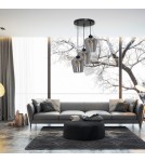 Milagro Lampa wisząca SANTIAGO SMOKED 3xE27 MLP6612