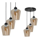 Milagro Lampa wisząca SANTIAGO AMBER 3xE27 MLP6613