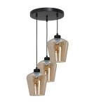 Milagro Lampa wisząca SANTIAGO AMBER 3xE27 MLP6613