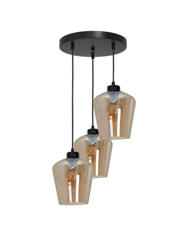 Milagro Lampa wisząca SANTIAGO AMBER 3xE27 MLP6613 - produkt 2