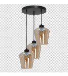 Milagro Lampa wisząca SANTIAGO AMBER 3xE27 MLP6613