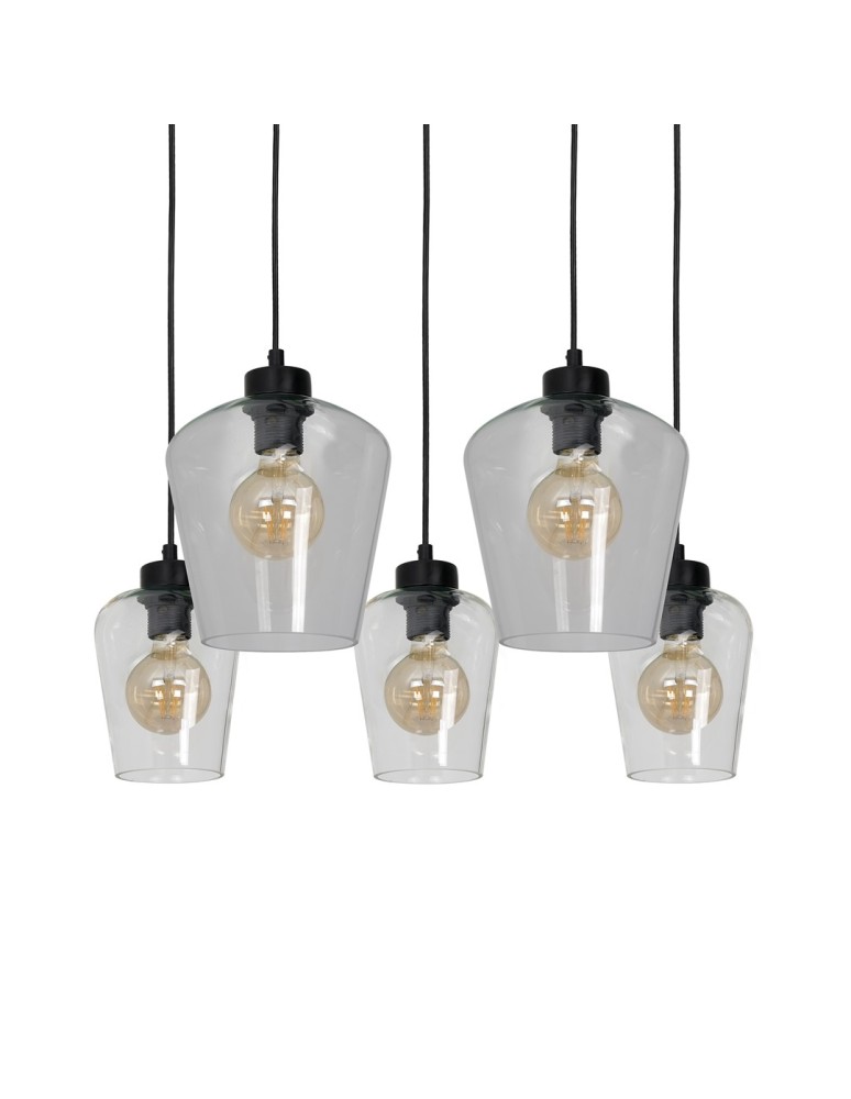 Milagro Lampa wisząca SANTIAGO CLEAR 5xE27 MLP6615