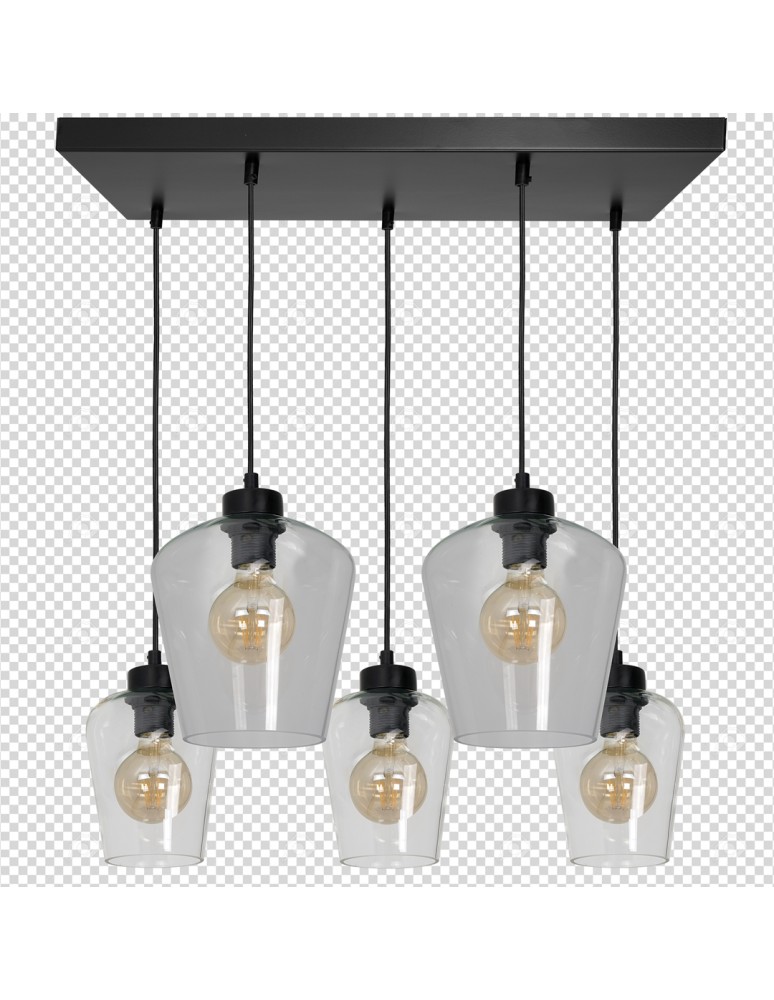 Milagro Lampa wisząca SANTIAGO CLEAR 5xE27 MLP6615