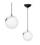 Milagro Lampa wisząca SFERA BLACK/CHROME 1xE14 MLP4673
