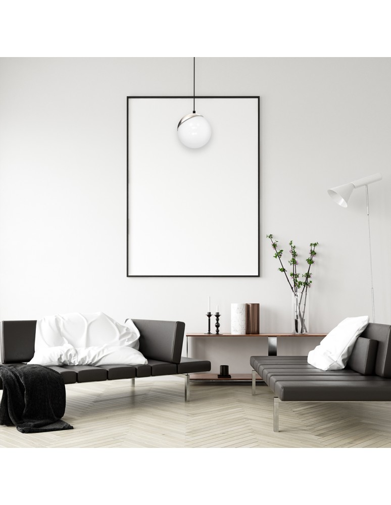 Pendant lamps - Milagro SFERA BLACK/CHROME 1xE14 pendant lamp MLP4673 - product kolory-swiatla.pl 6