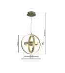 Pendant lamps - Milagro SIRIUS 80W pendant lamp ML6187 - product 7
