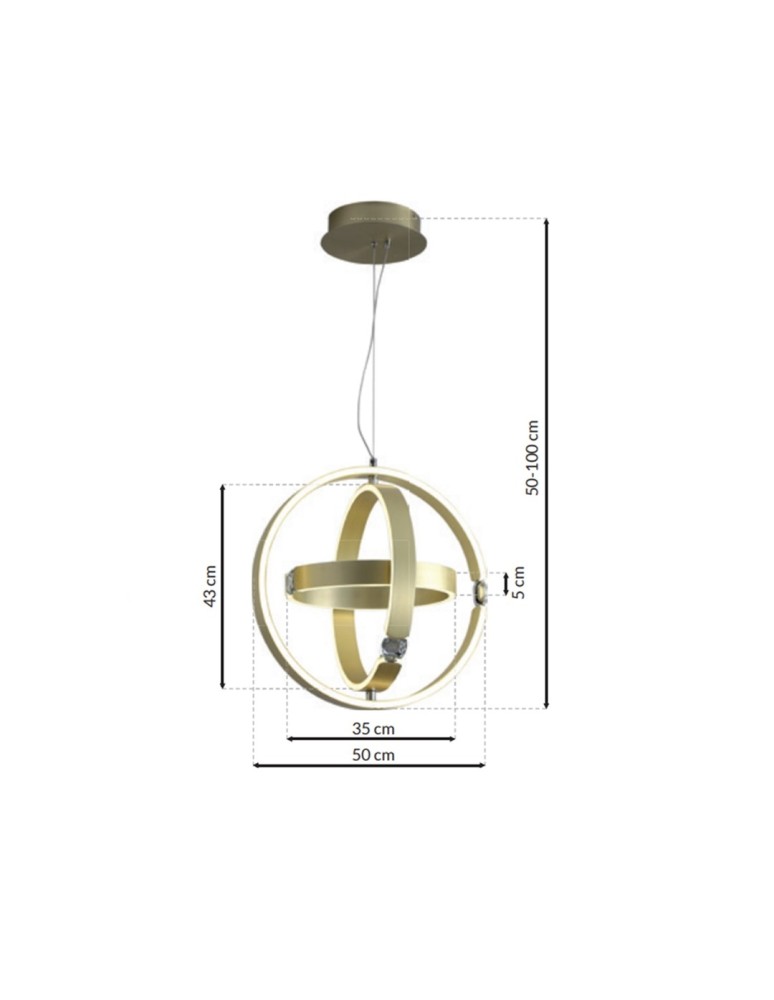 Pendant lamps - Milagro SIRIUS 80W pendant lamp ML6187 - product kolory-swiatla.pl 7