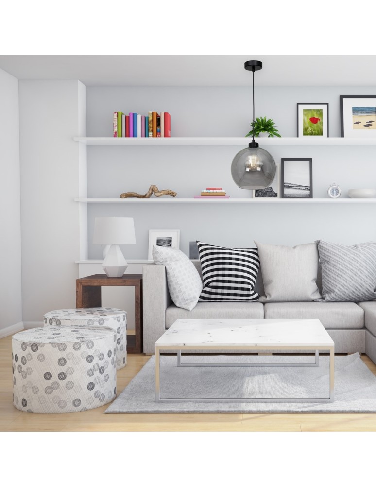 Pendant lamps - Milagro SOFIA SMOKED 1xE27 pendant lamp MLP6577 - product kolory-swiatla.pl 5