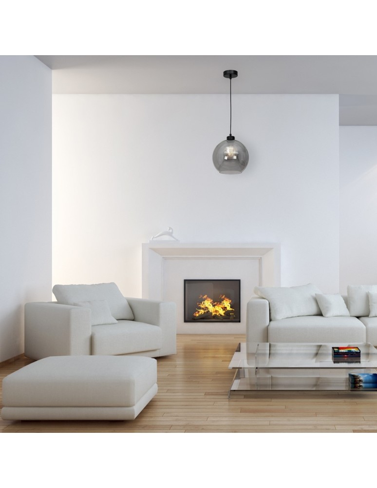 Pendant lamps - Milagro SOFIA SMOKED 1xE27 pendant lamp MLP6577 - product kolory-swiatla.pl 6