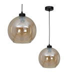 Pendant lamps - Milagro SOFIA AMBER 1xE27 pendant lamp MLP6578 - product 1