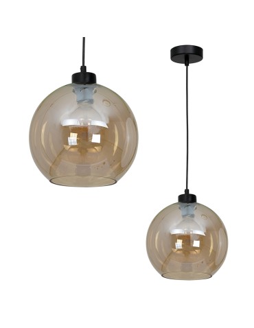 Milagro SOFIA AMBER 1xE27 pendant lamp MLP6578