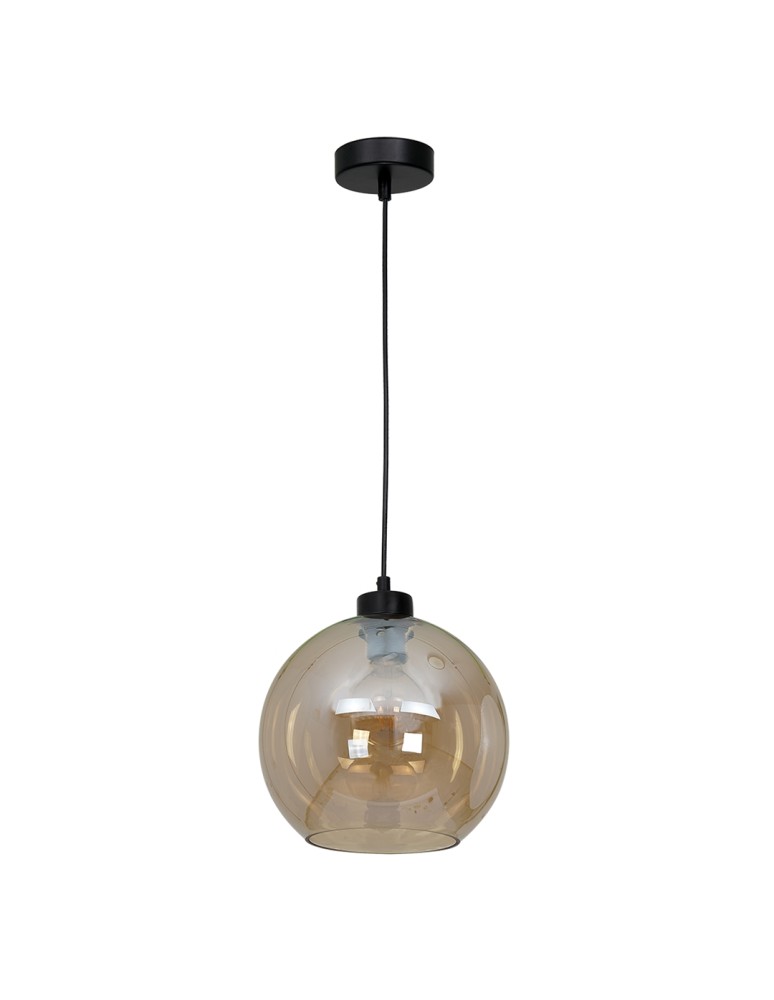 Pendant lamps - Milagro SOFIA AMBER 1xE27 pendant lamp MLP6578 - product kolory-swiatla.pl 2