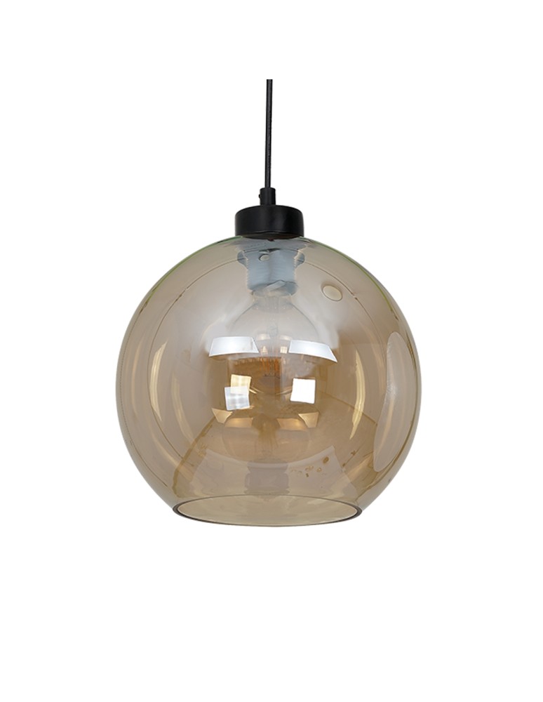 Pendant lamps - Milagro SOFIA AMBER 1xE27 pendant lamp MLP6578 - product kolory-swiatla.pl 3