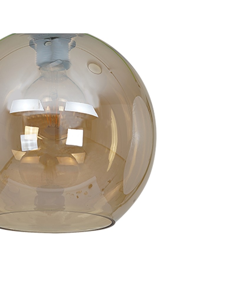 Pendant lamps - Milagro SOFIA AMBER 1xE27 pendant lamp MLP6578 - product kolory-swiatla.pl 4