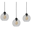 Pendant lamps - Milagro SOFIA CLEAR 3xE27 pendant lamp MLP6579 - product 3