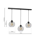 Milagro Lampa wisząca SOFIA CLEAR 3xE27 MLP6579