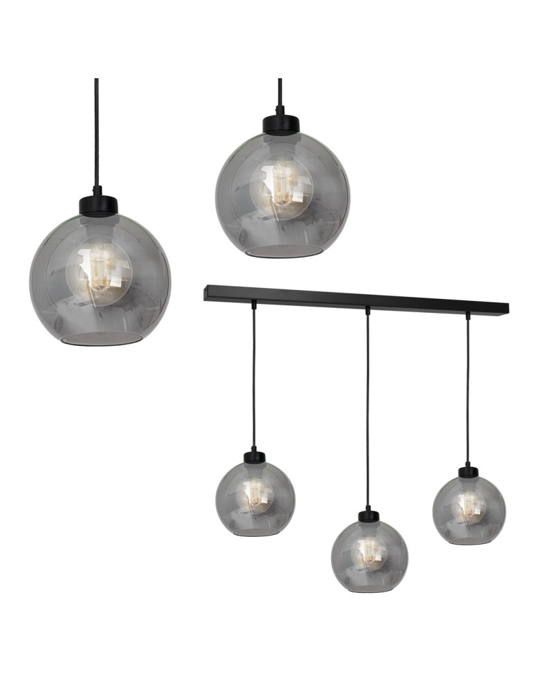 Milagro Lampa wisząca SOFIA SMOKED 3xE27 MLP65800