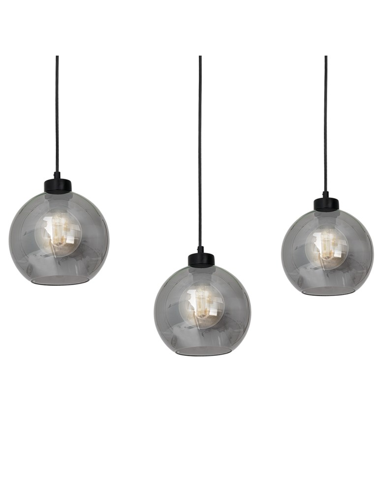 Pendant lamps - Milagro SOFIA SMOKED 3xE27 pendant lamp MLP65800 - product kolory-swiatla.pl 3